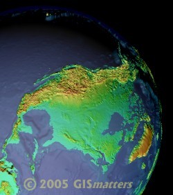 Image of a continent (N. America)