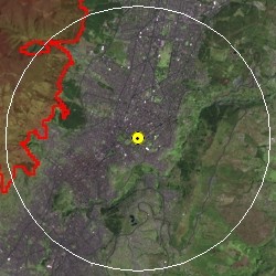 Landsat image with/without landslide zones